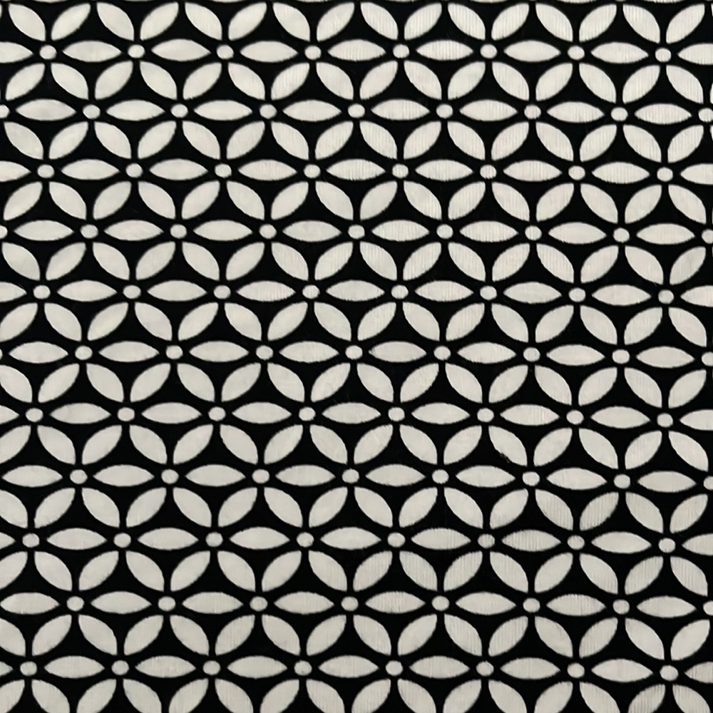 Talbots Black White Geometric Print Long Sleeve Top Size M - Picture 10 of 10
